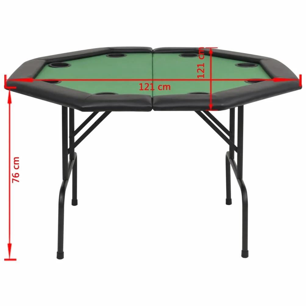 Générique Table de Poker Pliable pour 8 Joueurs 2 Plis Octogonale Vert,Meubles,Tables,Tables de Poker & de Jeux,Vert,19.16 KG,80211