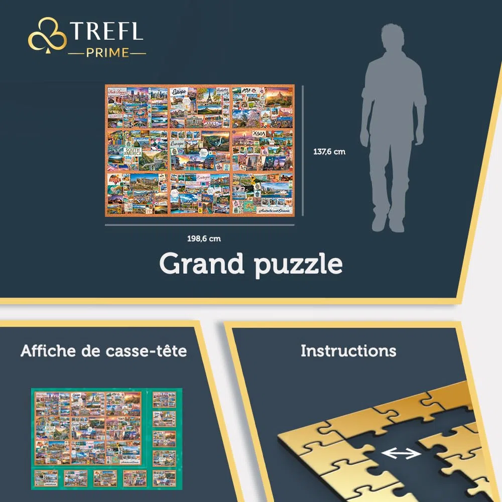 Trefl Prime - Puzzle UFT: The Journey of Thousand Miles - 13500 Pièces, Bio, Collage, Puzzle de Voyage, Divertissement Créatif pour Adultes et Enfants à Partir de 12 Ans