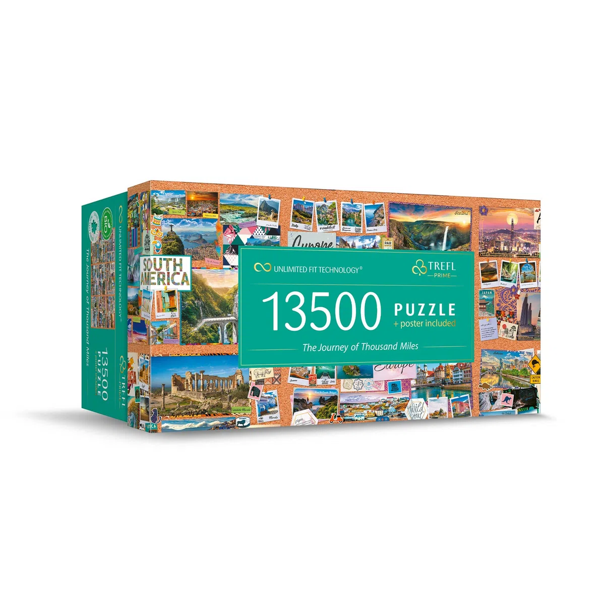 Trefl Prime - Puzzle UFT: The Journey of Thousand Miles - 13500 Pièces, Bio, Collage, Puzzle de Voyage, Divertissement Créatif pour Adultes et Enfants à Partir de 12 Ans