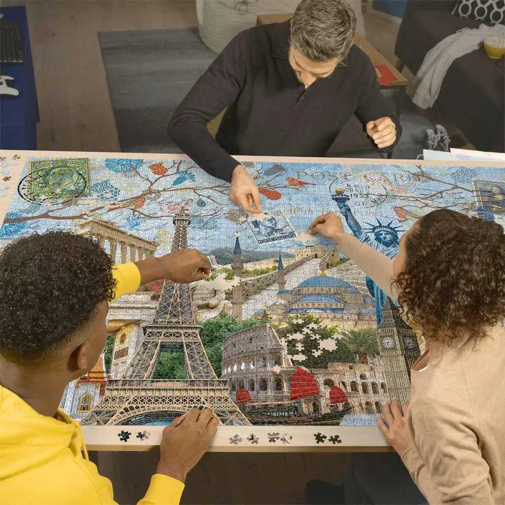 Ravensburger - Puzzle Adulte - Puzzle 5000 pièces - Carte Postale des Monuments - Adultes et Enfants à partir de 14 Ans - Puzzle de qualité supérieure - Villes et Monuments - 17118