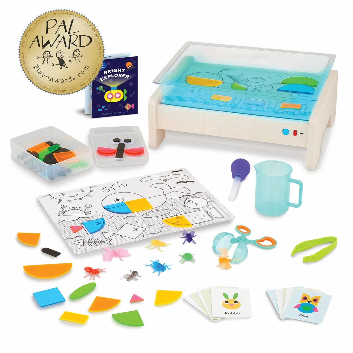 Explorateur Lumineux – Boîte à lumière pour Le traçage – Table Lumineuse pour Enfants – Lumières sensorielles – Tableau Lumineux pour Enfants – 3 Ans et +