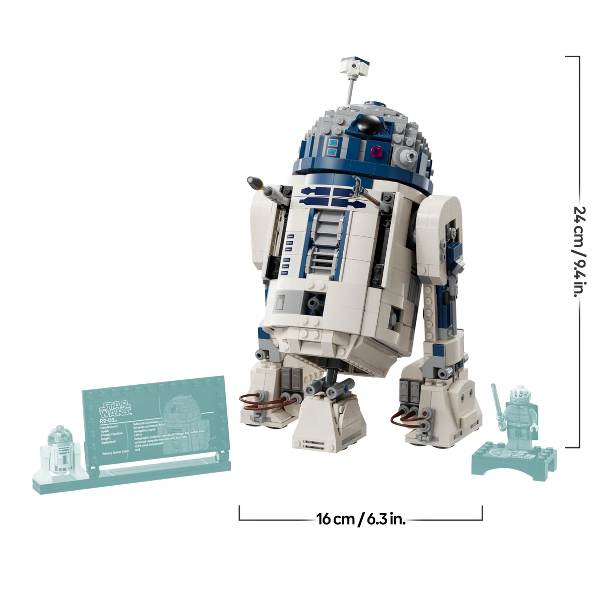 LEGO Star Wars 75379 R2-D2 - Jeu de Construction & Décoration - Figurine de Droïde avec Tête Rotative, Périscope & Outils - Minifigurine de Dark Malak - Cadeau pour Garçon dès 10 Ans ou Fans Adultes