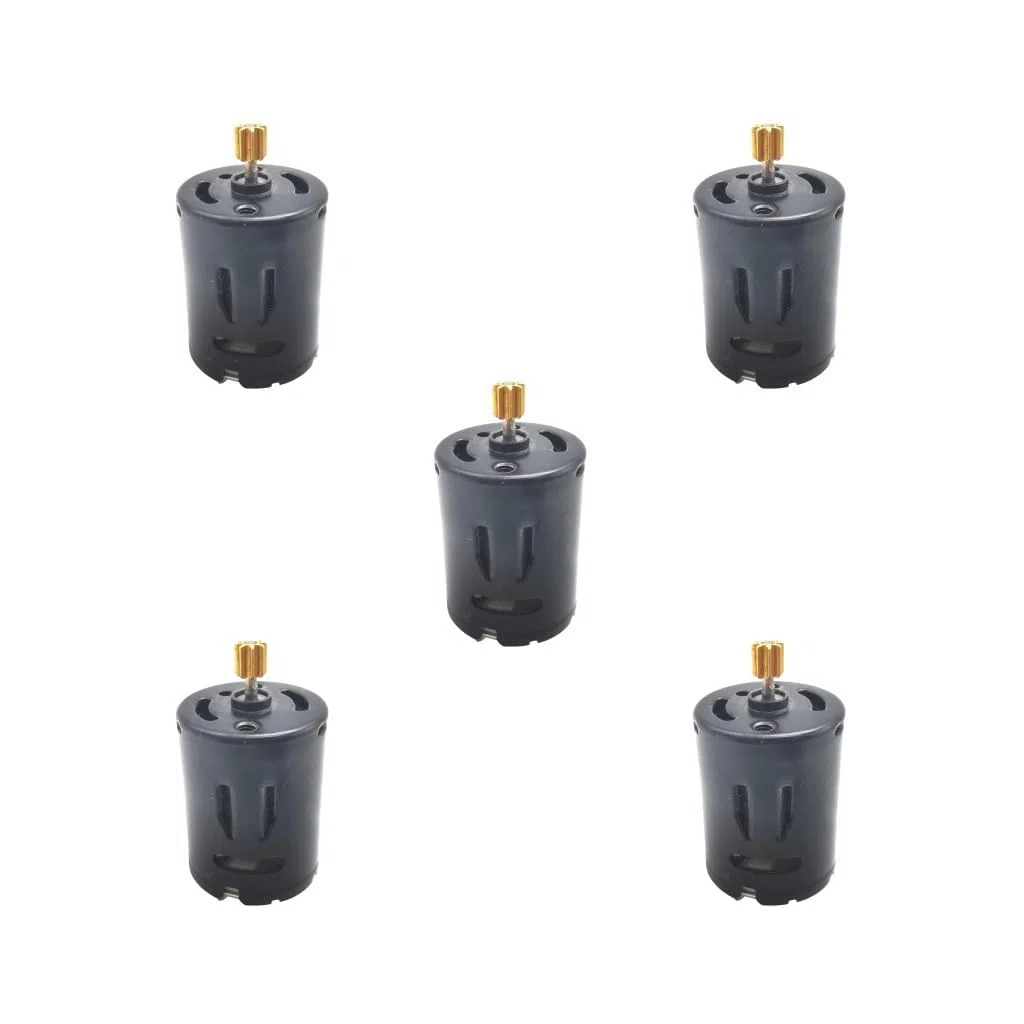Lot de 5 pièces de moteur RC DC6 V 52000 tr/min 370 haute vitesse pour boîte de vitesses WPL D12, 1 x 3,4 cm