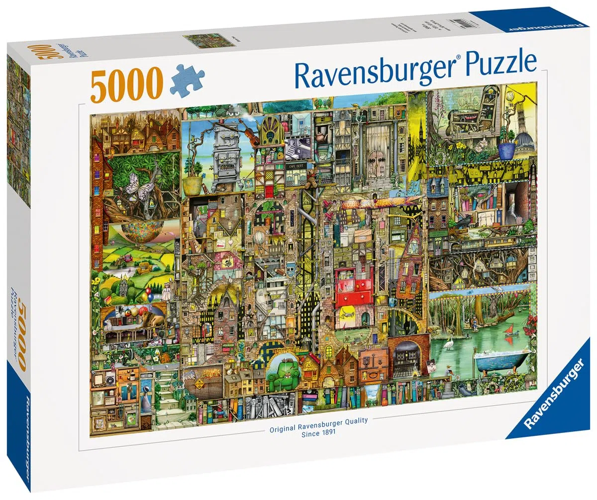Ravensburger - Puzzle Adulte - Puzzle 5000 pièces - Ville Bizarre - Colin Thompson - Adultes et Enfants à partir de 14 Ans - Puzzle de qualité supérieure fabriqué en Europe - Artiste - 17430