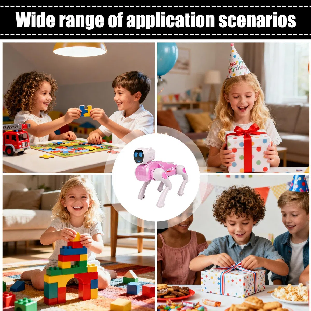 Robot Chiot Voix Réaliste Éducatifs Figurines | Chiens Robots De Compagnie À Marche Intelligente Garçons Jeunes Maison Jardin Intérieur Classe Maternelle Anniversaire Fêtes
