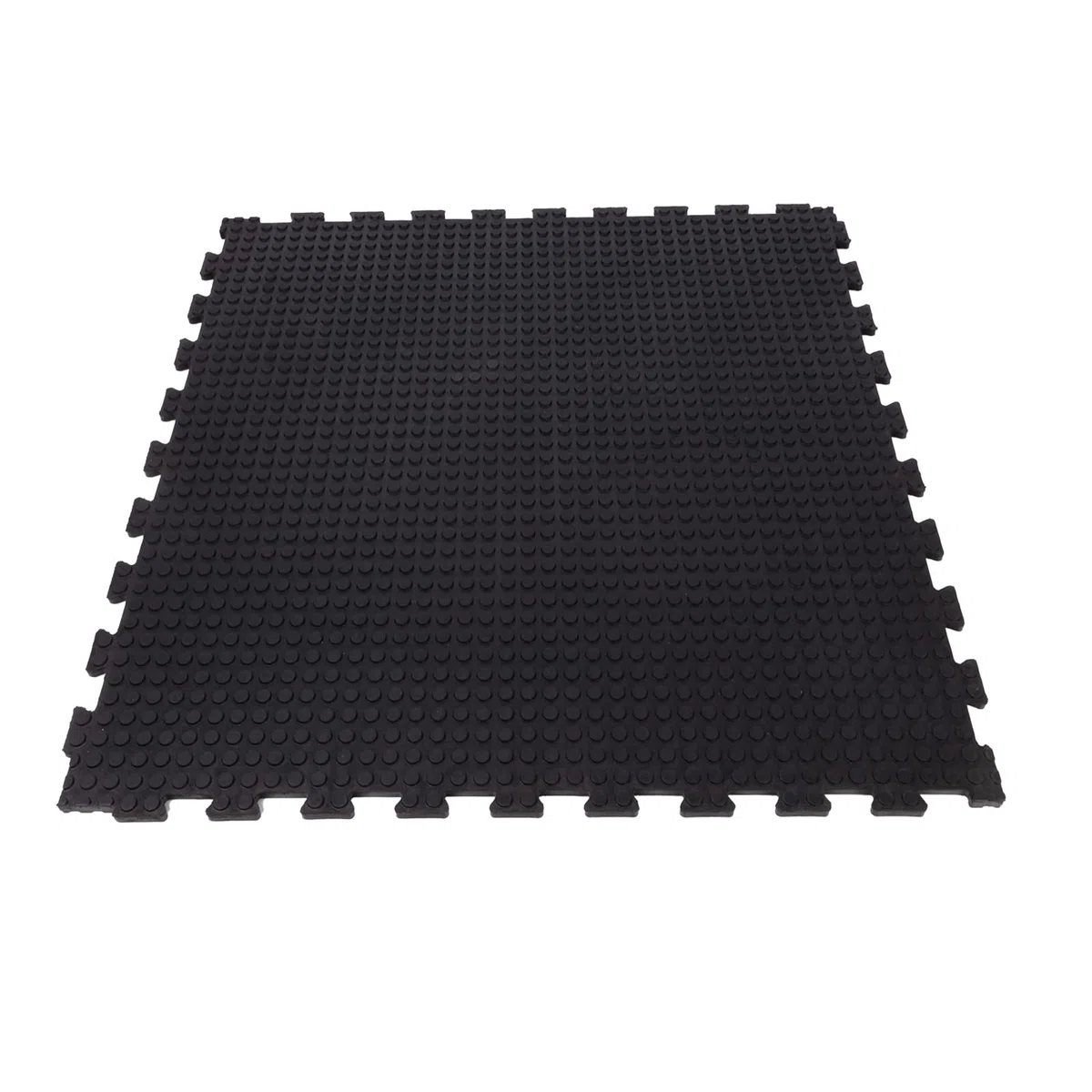 Puzzle isolatant | Tapis d'écurie en caoutchouc | Revêtement avec système de puzzle | Les tapis de sol en caoutchouc vulcanisé | 100 x 100 x 1,8 cm