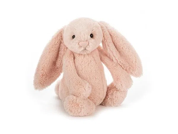 Jellycat Bashful Blush Bunny Small - L: 8 cm x l: 9 cm x h: 18 cm
