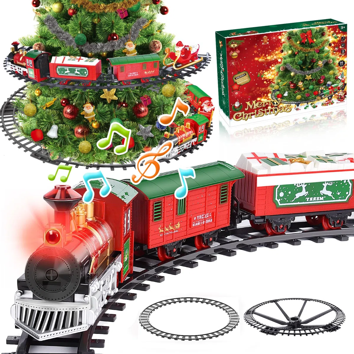Herenear Train électrique Jouet cadeau pour enfants à partir de 6 ans