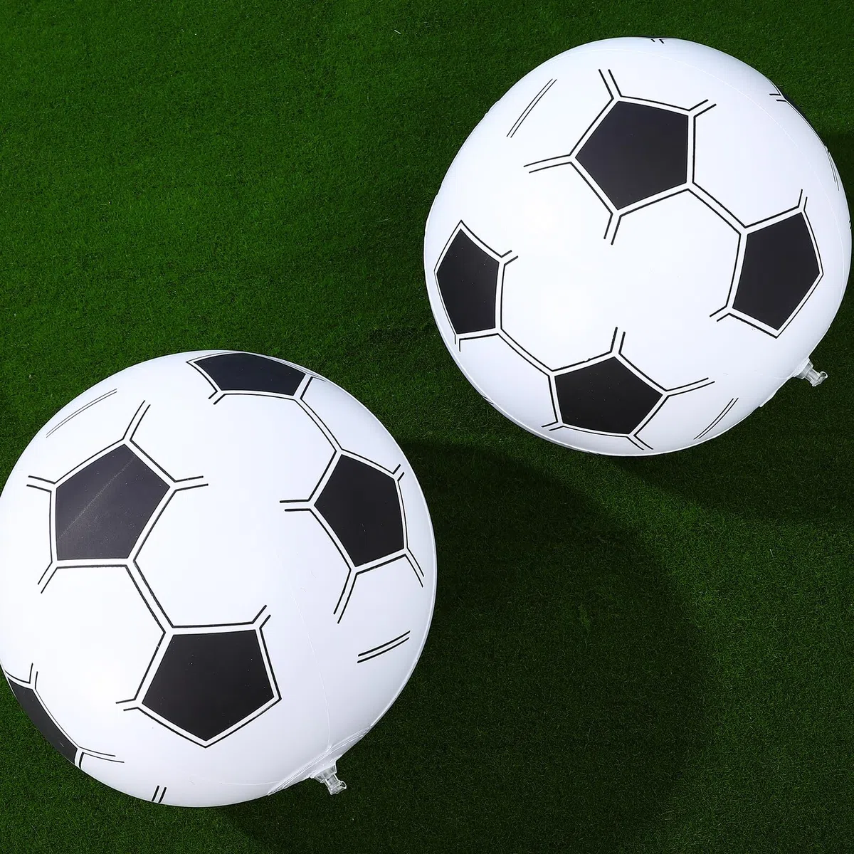 Lot de 15 Ballons de Football Gonflables en PVC Réutilisables et Résistants Ambiance Estivale aux Jeux de Plage et Fêtes