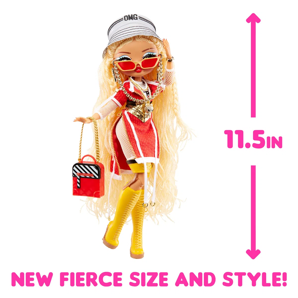 L.O.L. Surprise! OMG Fierce - Swag - Poupée Mannequin de 29 cm avec 15 Surprises Dont des Tenues de Mode, Accessoires & Socle - à Collectionner - 3 Ans +