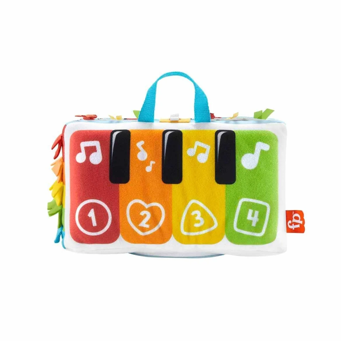 Fisher-Price Jouet Musical Mon Piano D’Éveil Sensoriel pour Jeu À Plat Ventre Et sur Le Dos Bébés, avec Touches Lumineuses Multicolores Et Musique, Jouet Bébé, HND54
