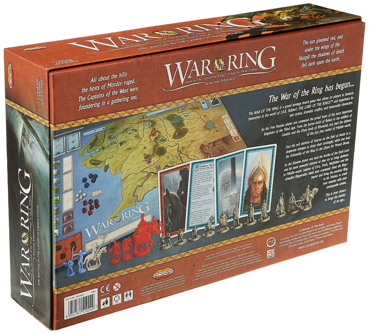 Ares Games War of the Ring 2e édition Jeu de société de figurines à partir de 14 ans 2 à 4 joueurs 120 minutes de temps de jeu ou plus
