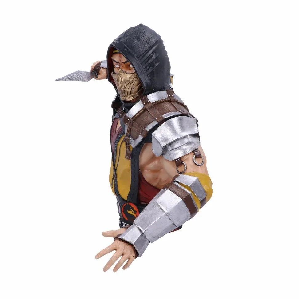 Nemesis Now Buste Scorpion sous Licence Officielle Mortal Kombat Jaune 29,5 cm Résine