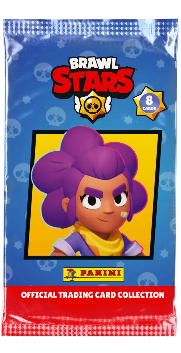 Panini Brawl Stars Trading Cards Boite métal 8 Pochettes + 3 Cartes édition limitée