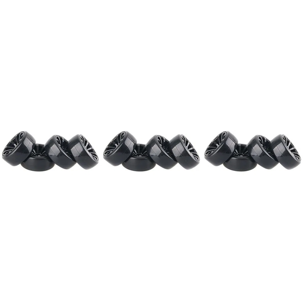 Toyvian 12pièces Roues De Pneu Plastique pour Voitures De Course Jantes avec Équipement De Remplacement pour Hpi Et Voitures Drift