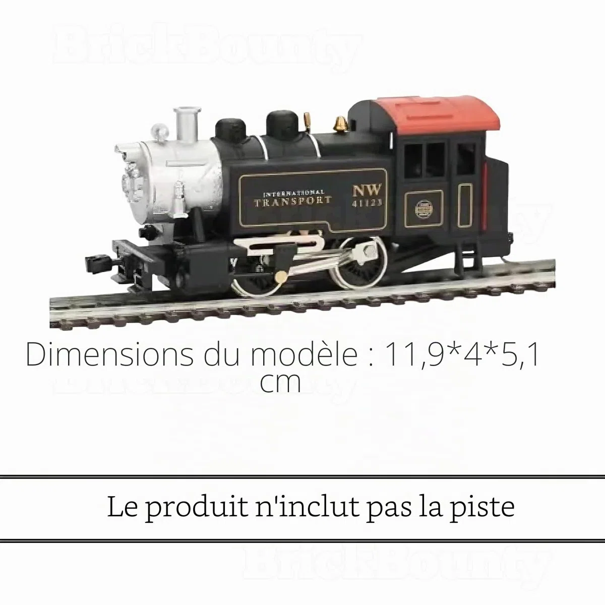 Ho Locomotive de Train à échelle, Locomotive à Moteur 1:87 Compatible avec Tous Les chemins de Fer Ho, Collection et Cadeau de Noël pour Les Amateurs de Train en Miniature (96100)