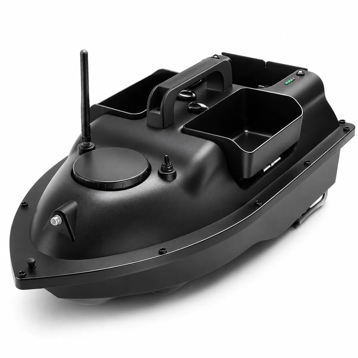 Bateau d'appât GPS pour carpe avec détecteur de poissons, bateau d'alimentation RC à double moteur, télécommande de 500 m et 16 points de mémoire
