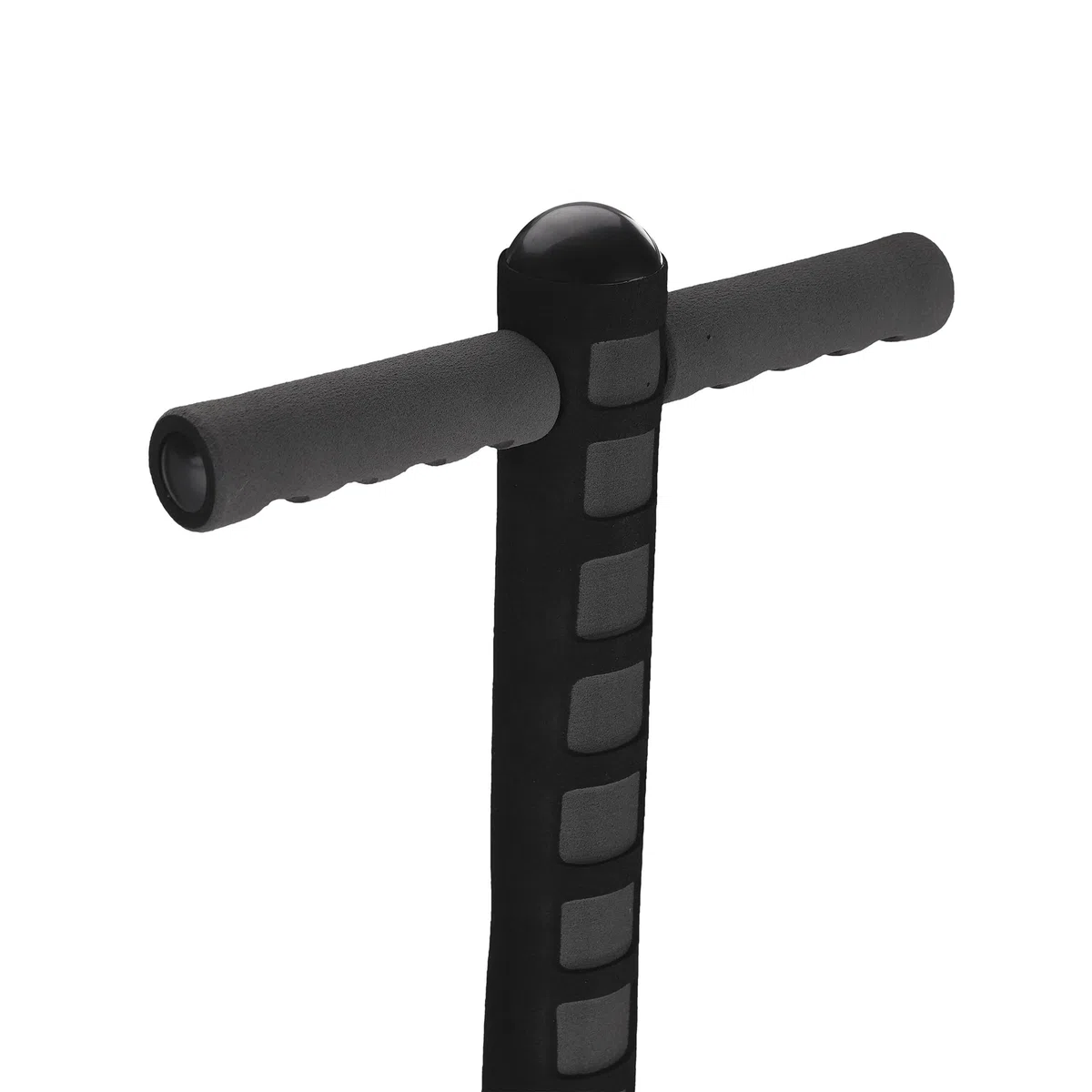 Relaxdays Pogo Stick pour Enfants, bâton Sauteur jusqu'à 35 kg, rembourré, antidérapant, INOX, Noir