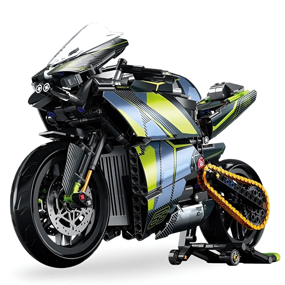 Blocs de Construction de Moto MG04, Briques de Serrage Superbike 1:8, 800 Pièces, Jouet pour Adultes et Enfants, Objet de Collection, Cadeau Décoration