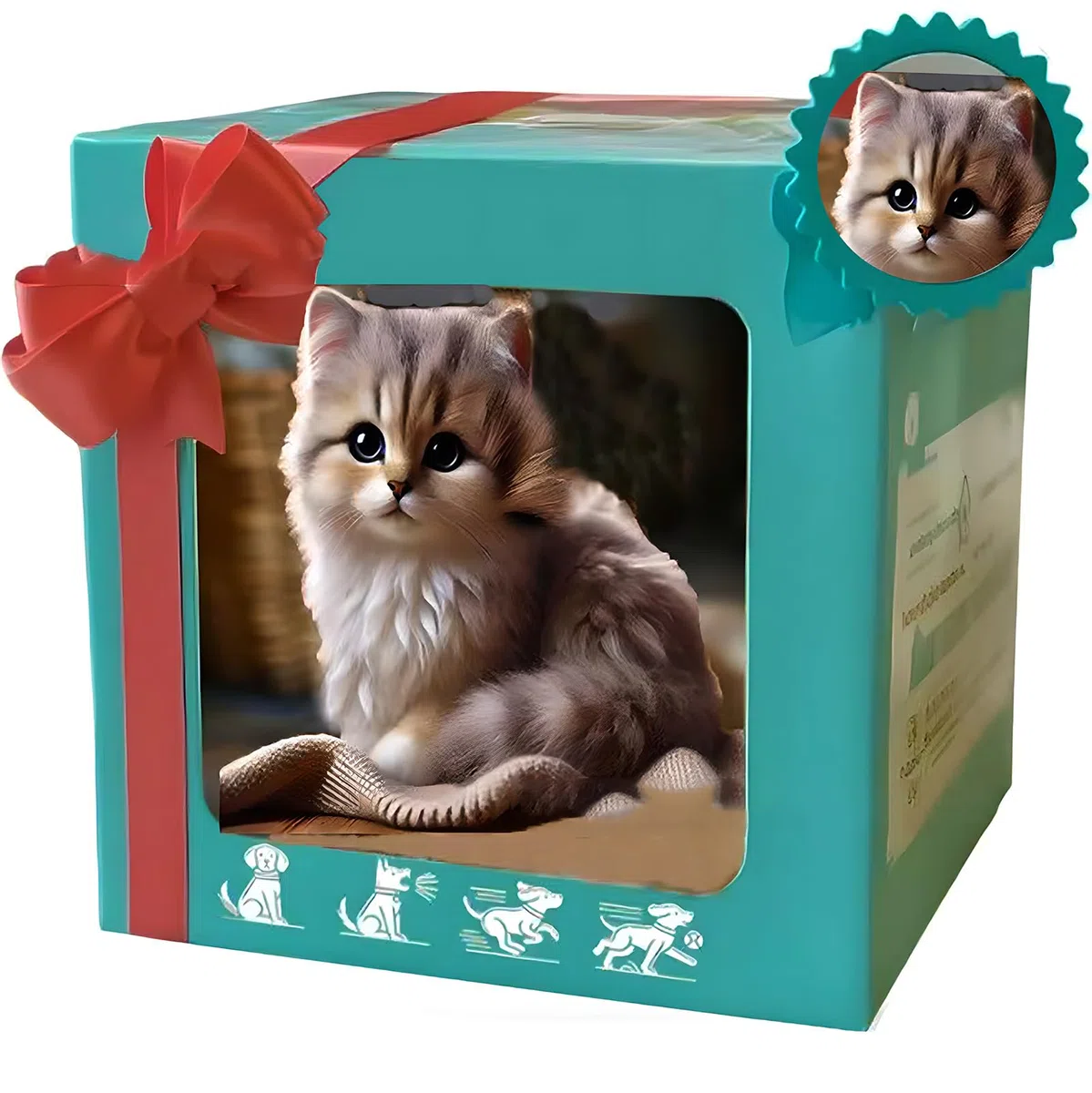 Chaton Robot Interactif avec Fourrure Douce - Chat Robot Réaliste 2026, Marche Intelligente, Miaule et Remue la Queue, Jouet Animal Animé pour Enfants et Filles #2