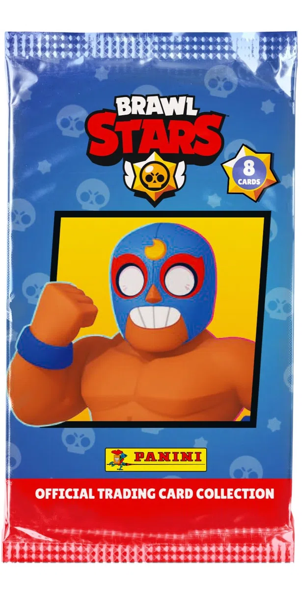 Panini Brawl Stars Trading Cards Boite métal 8 Pochettes + 3 Cartes édition limitée