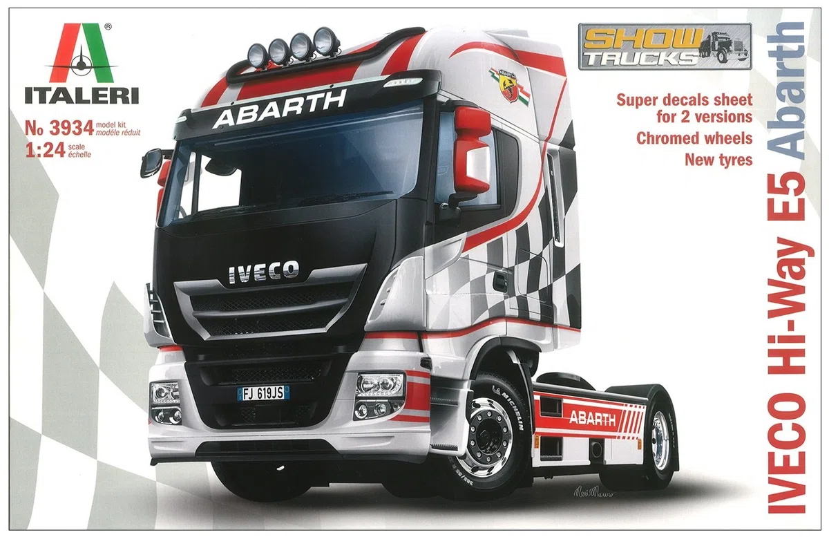 ITALERI- IVECO E5 HIWAY Abarth, I3934, Non renseigné