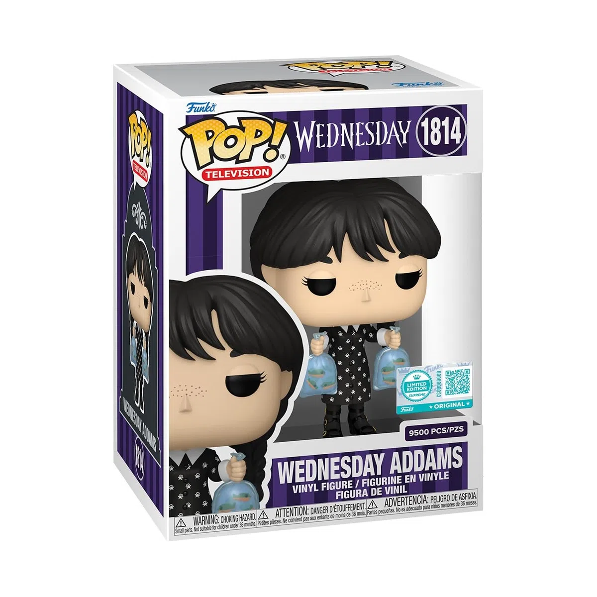 Funko Pop! Supreme Le : Mercredi - Mercredi Addams - Figurine en Vinyle à Collectionner - Idée Cadeau - Produit Officiel - Jouets pour Enfants et Adultes - Fans de télévision - Figurine modèle pour