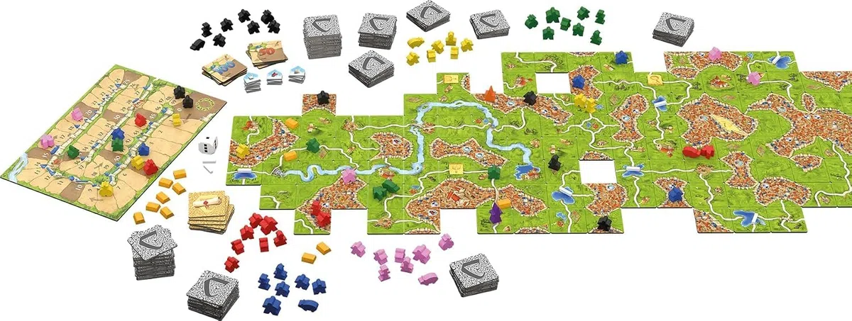 Asmodee - Big Box Carcassonne - Hans im Glück - Coffret d'initiation | 7+ ans et plus - 2 à 6 joueurs - 45 à 60 minutes de jeu - Jeu de société - Jeu de stratégie/pour la famille