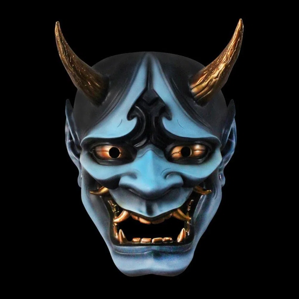 Masque Hannya Japonais, Masque Fantôme D'horreur D'horreur en Résine, Masques de Démon D'horreur Japonais, pour les Accessoires de Performance de Scène Halloween