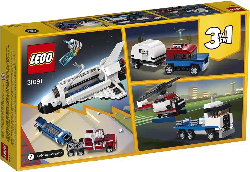 LEGO Creator - Le Transporteur de Navette - 31091 - Jeu de Construction