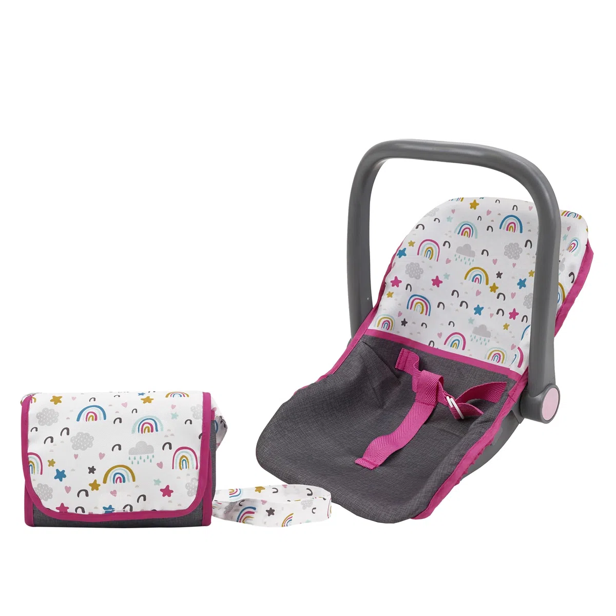 509 Crew 21 Piece Doll Stroll n Play & Care Combo Set, Doll Stroller, Doll Playard, Doll High Chair Set, Carry Cot, Diaper Bag, Feeding and Grooming Accessories, Ages 3+