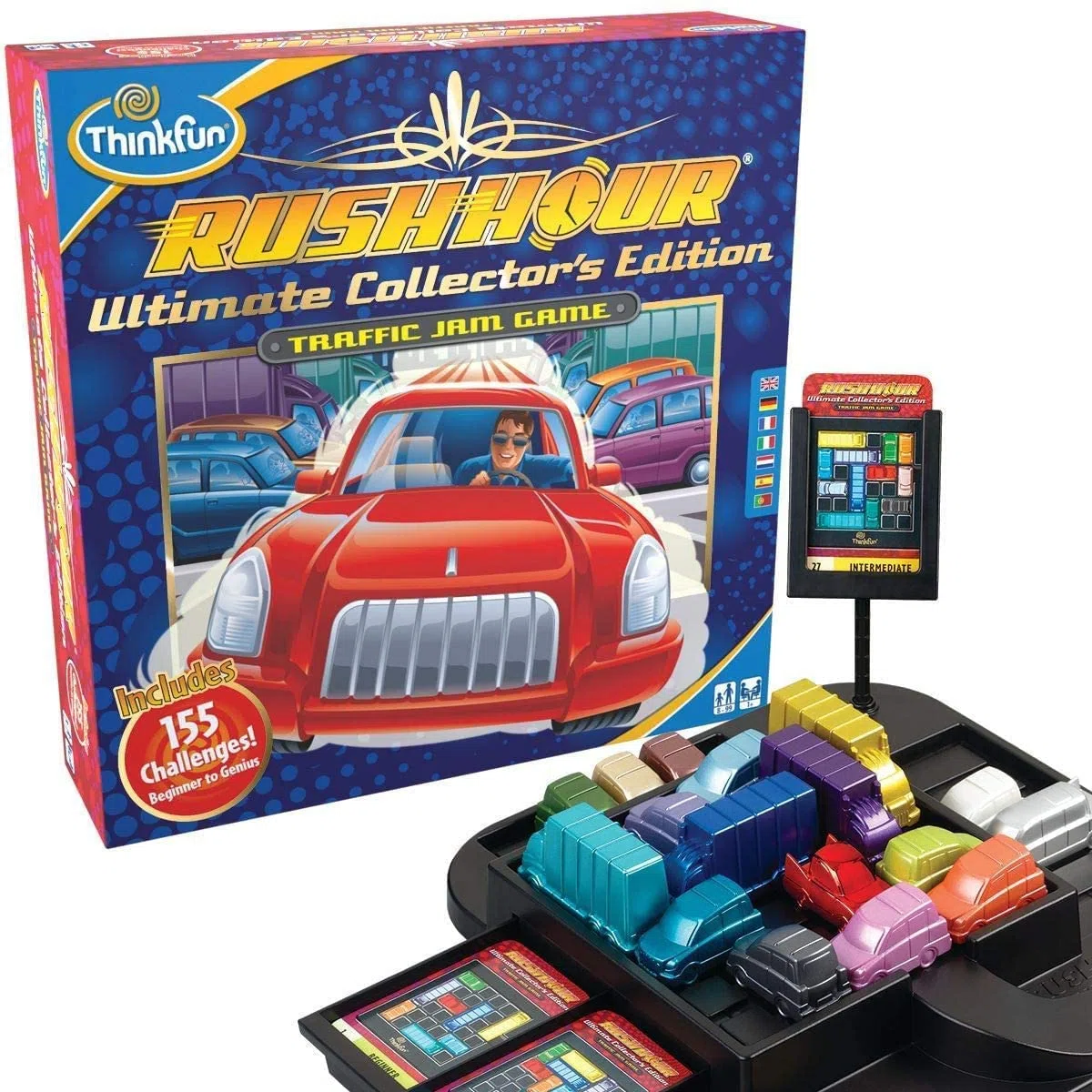 ThinkFun- Rush Hour Ultimate Edition Collector - Version surdimensionnée - Jeu de logique de l'embouteillage - Casse-tête - A partir de 8 Ans - Ravensburger 76423 - Multilingue (Français Inclus)