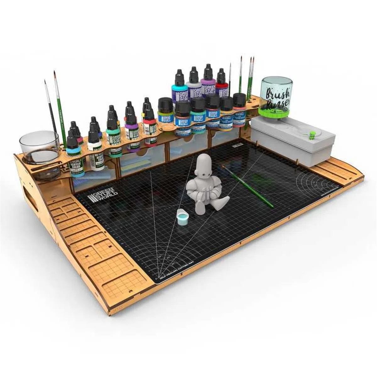 Greenstuff World GSWD-12421 Outil de loisirs avec tapis de découpe
