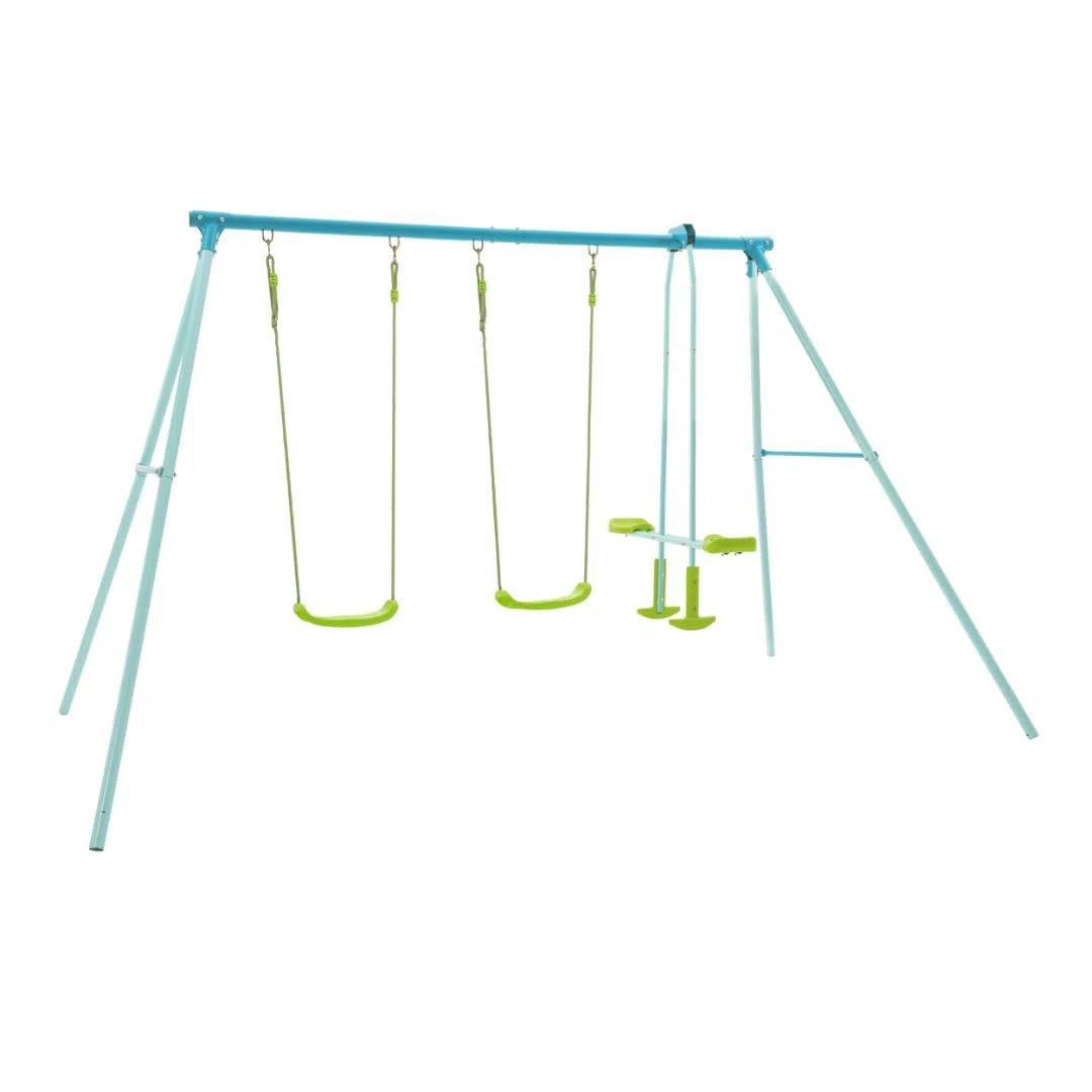 TP Toys Portique 2 Balançoires et Vis-à-vis, Métal, H185 Cm