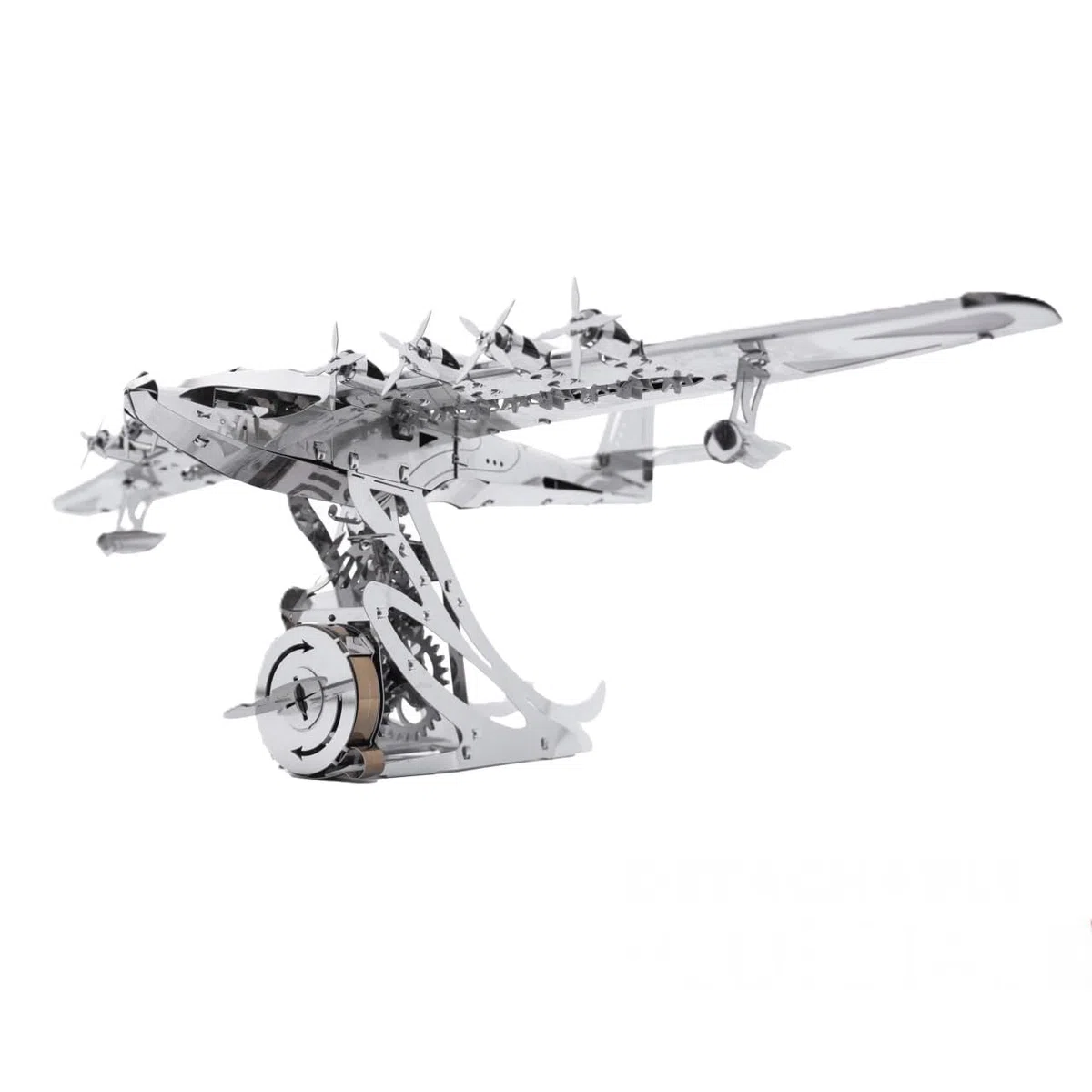 METAL TEMPS Hercules Hughes H-4 Herkuleles Sapin Goose - Kit de modélisme 3D en métal avec mécanisme pivotant, modèle volant herkules, plateforme amovible, 170 pièces.