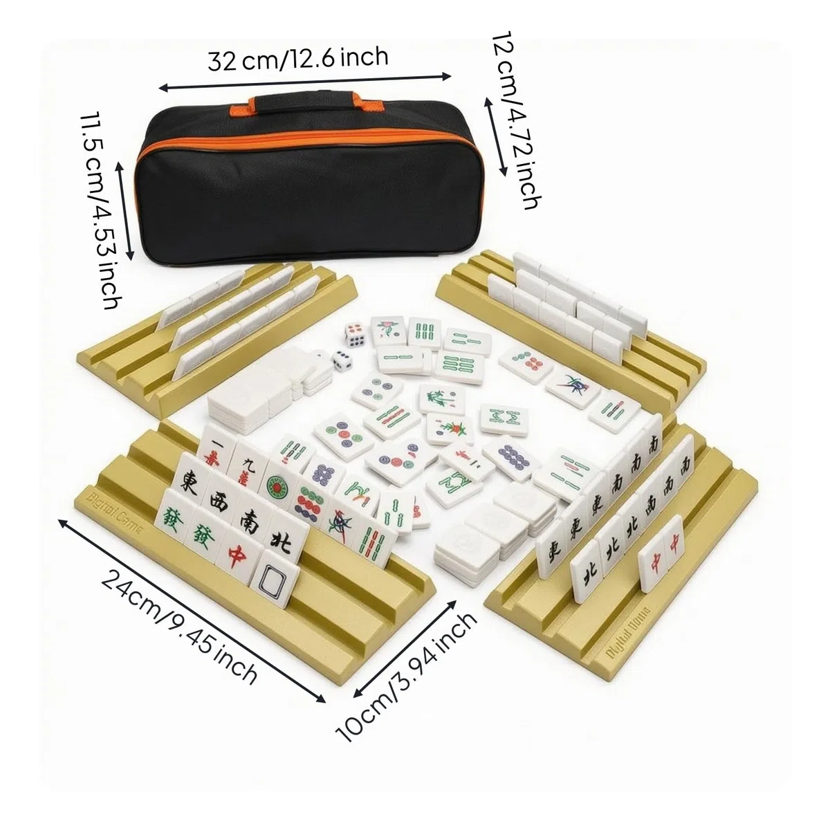 predolo S Déplacement Portable Jeu Étui Transport Compact pr Voyageurs, Camping, Orange
