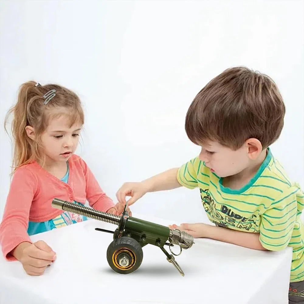 Canon d'artillerie de pétard, modèle de Lanceur de pétard en Acier Inoxydable 304, modèle de Lanceur de pétard pour l'artisanat, la Collection de modèles Militaires, Ornements de Bureau