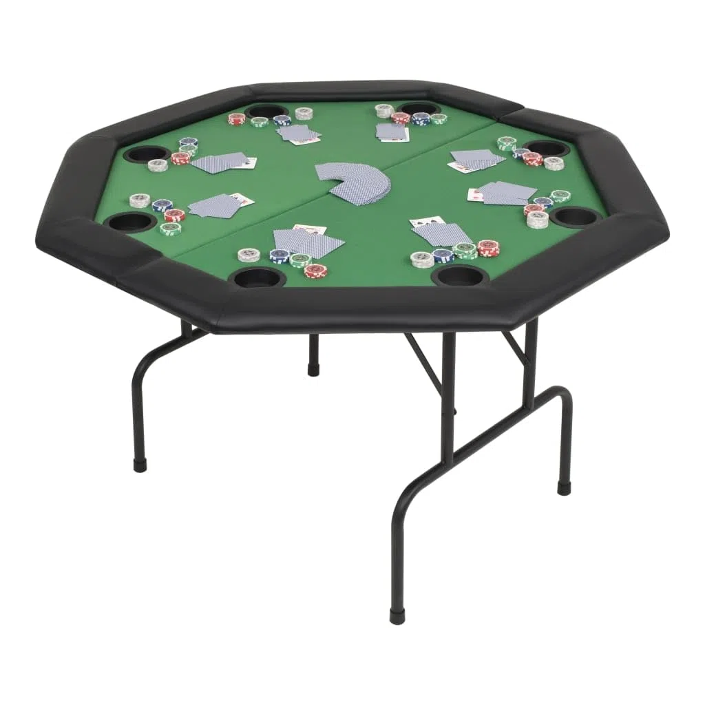 Générique Table de Poker Pliable pour 8 Joueurs 2 Plis Octogonale Vert,Meubles,Tables,Tables de Poker & de Jeux,Vert,19.16 KG,80211