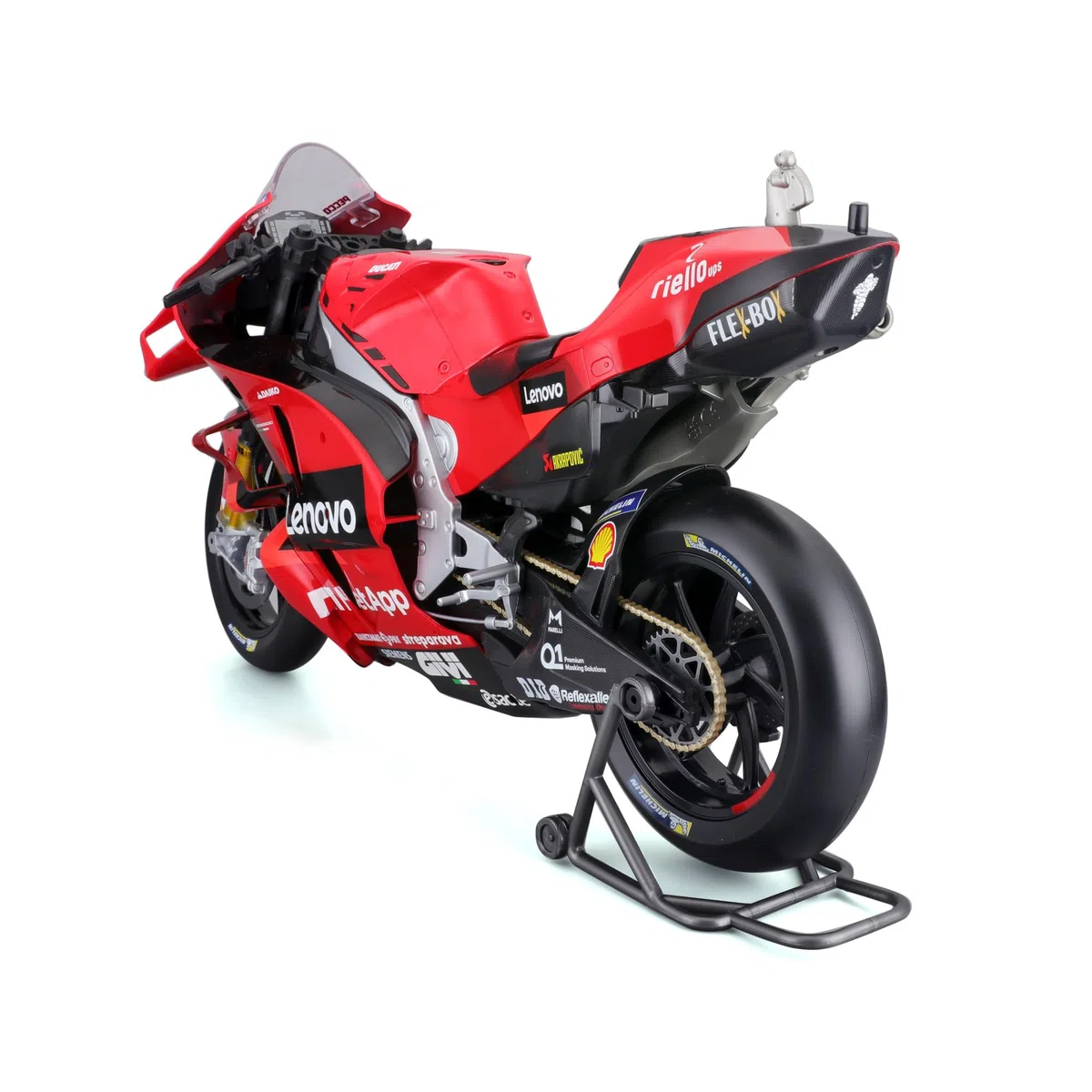 Véhicule Maisto 1 6 Moto GP Racing Ducati Lenovo 2022 63 Bagnaia, rouge et rouge