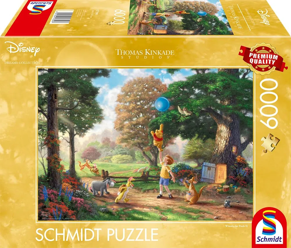 Schmidt Spiele 57399 Thomas Kinkade Disney Winnie l'ourson 2, Puzzle 6000 pièces