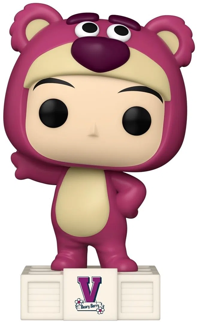 Funko Pop! Rocks Toy Story x BTS Tiny Tan – V as Lotso – Figurine en Vinyle à Collectionner – Idée Cadeau – Produit Officiel – Jouets pour Enfants et Adultes – Fans de Musique