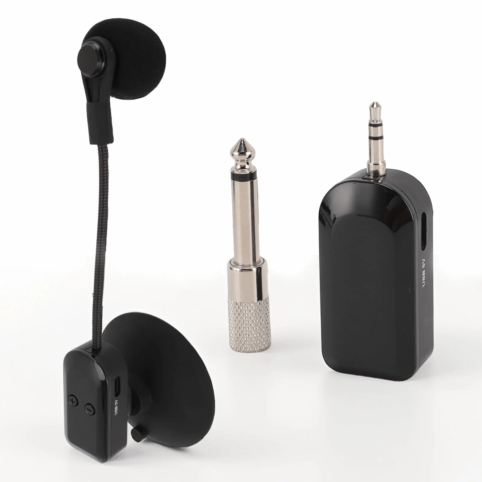 Micro sans Fil pour Saxophone, Système de Microphone pour Instrument sans Fil 2,4 G pour Guitare, Gros Violon, Accordéon et Autres Instruments