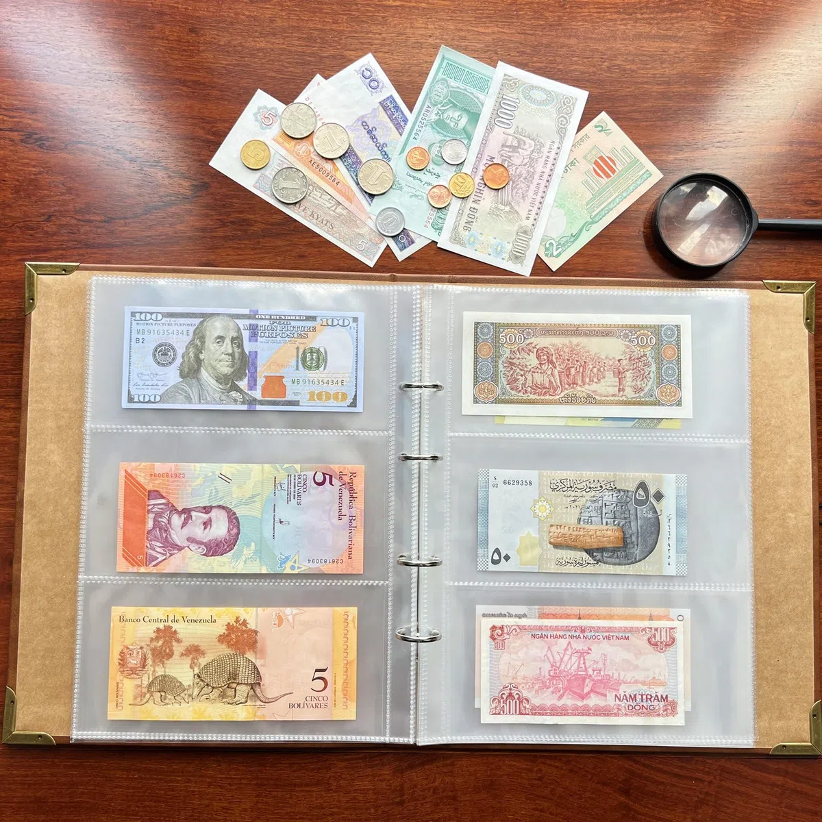 Ettonsun Lot de 120 pochettes en papier pour collection de billets de banque et billets de banque