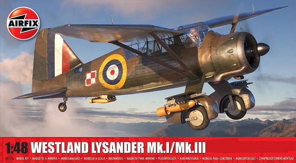 Airfix A07116 Westland Lysander MK.I/MK.III, Avion à partir de 8 Ans