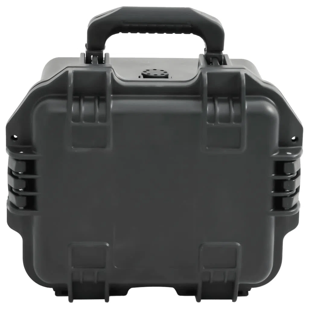 Valise de Vol Portable Noir 30x24,5x20 cm PP Mallette Rigide Boîte de Rangement avec Inserts en Mousse Amovibles, étui de Transport Valise de Protection