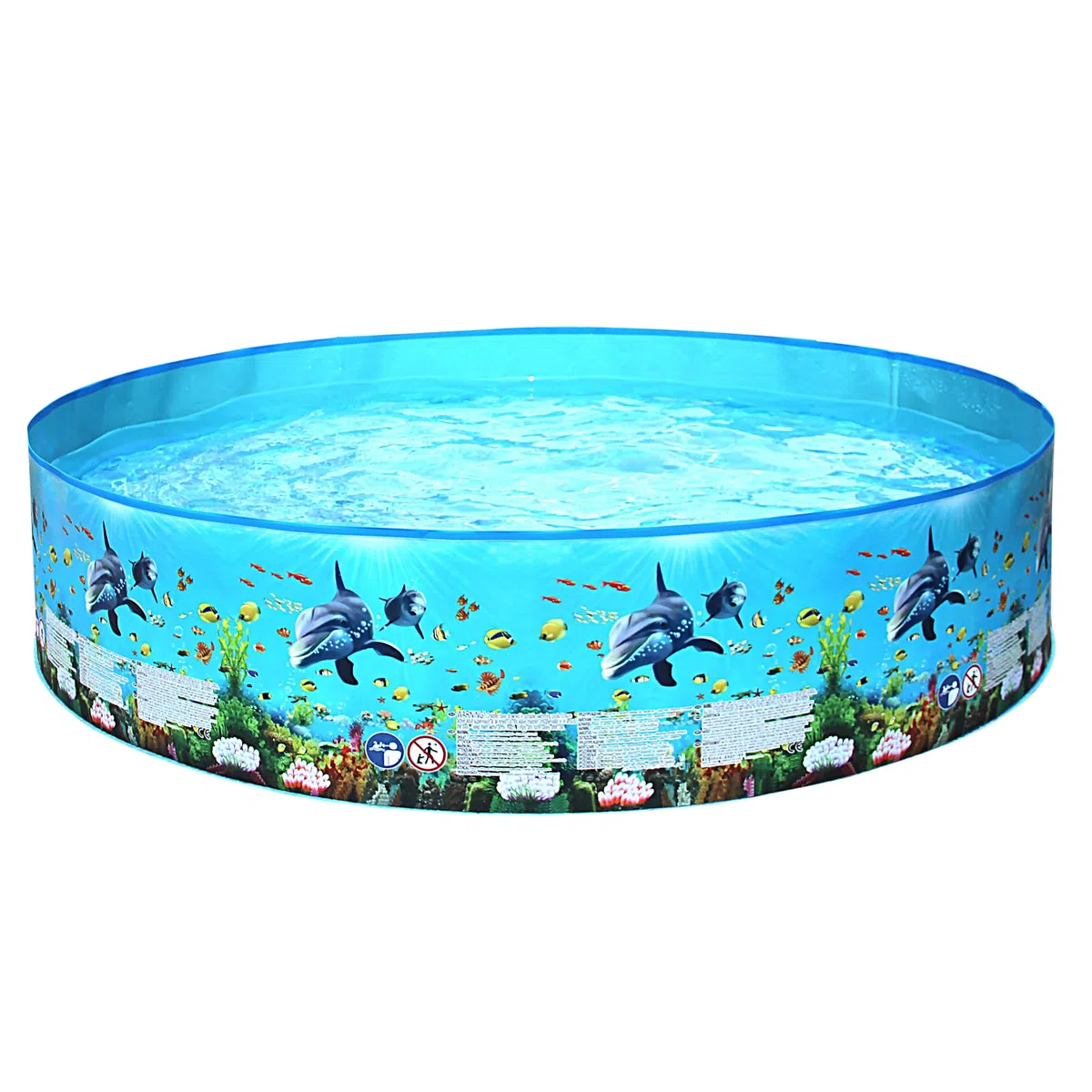 TOPWAYS Piscine d'été pour enfants - Pataugeoire rectangulaire non gonflable - 183 x 38 cm - 15 gallons - Pour enfants et bébés