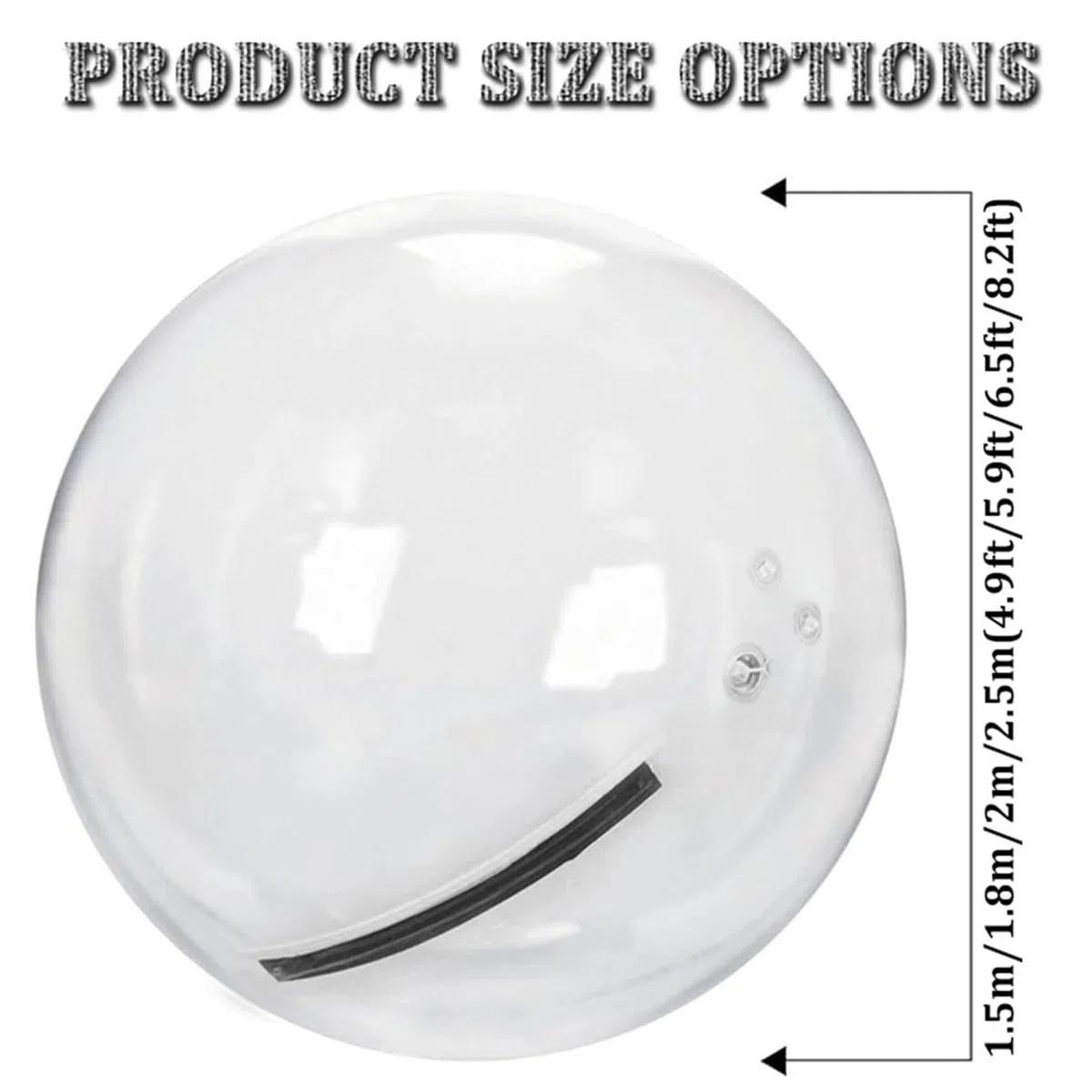 Ballon De Marche Gonflable GéAnt Pour Piscine, 0,18 Mm, Avec Pompe à Air 800 W, Pour Piscine, Lac, Plage,2.5m