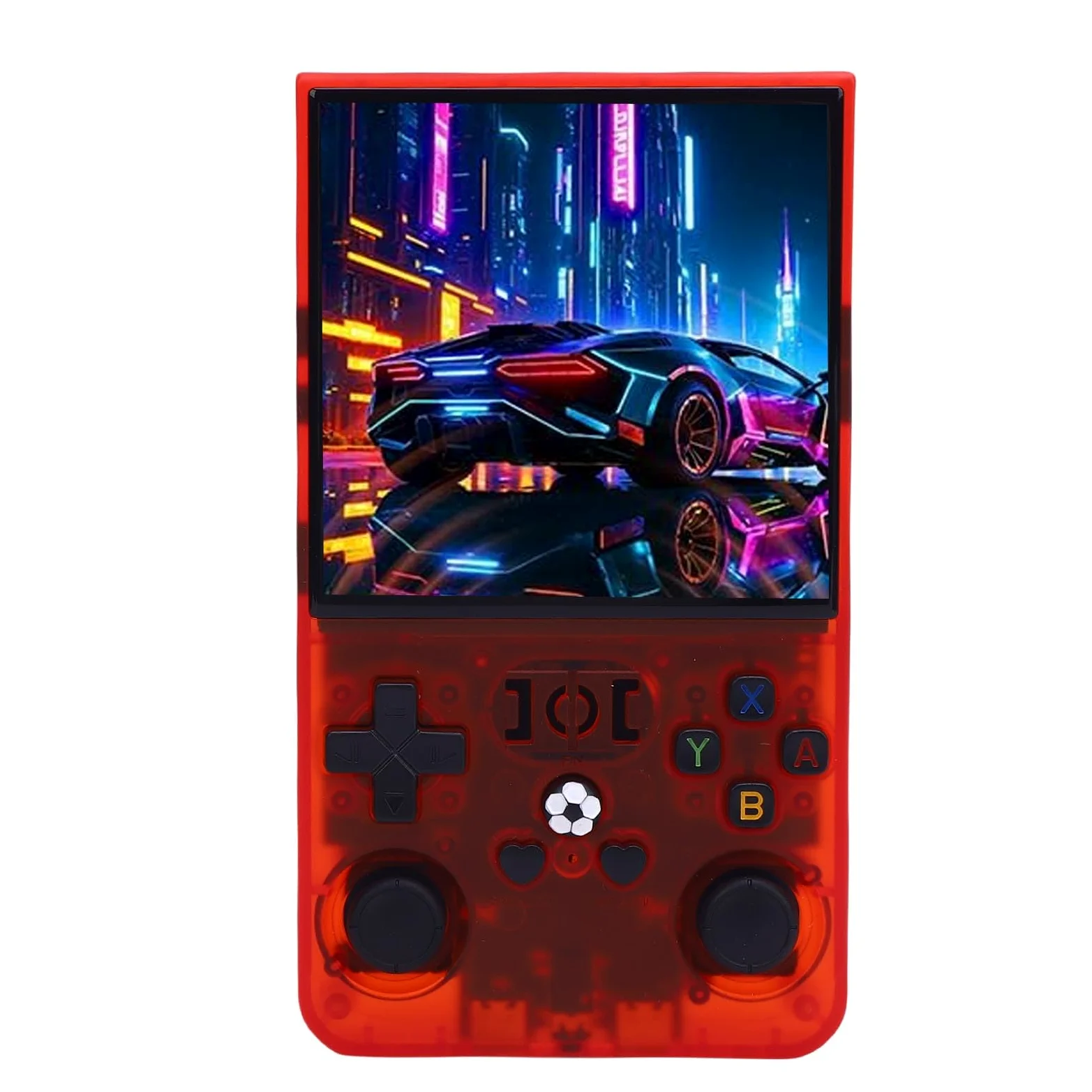 Ejoyous Console de Jeu Portable ABS Console de Jeu Vidéo Portable 4 Pouces 720 X 720 Système 4000 MAh Double Joysticks USB C pour Les Fans de Jeux Rétro de Voyage (64G)