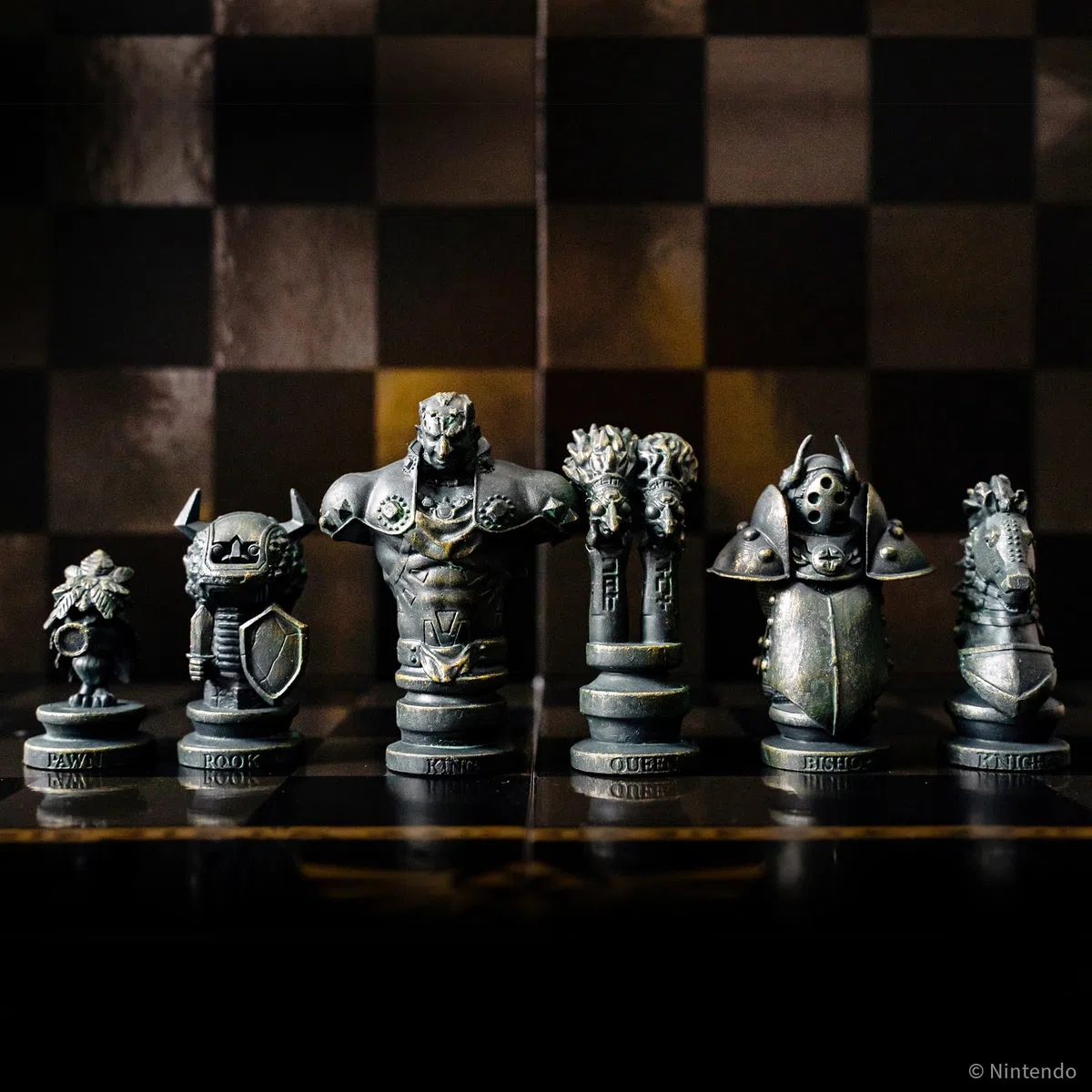 USAopoly The Legend of Zelda Collector's Chess Set – Jeu de Stratégie – pour Fans de Zelda – 2 Joueurs | 60+ Min | Dès 8 Ans – Anglais