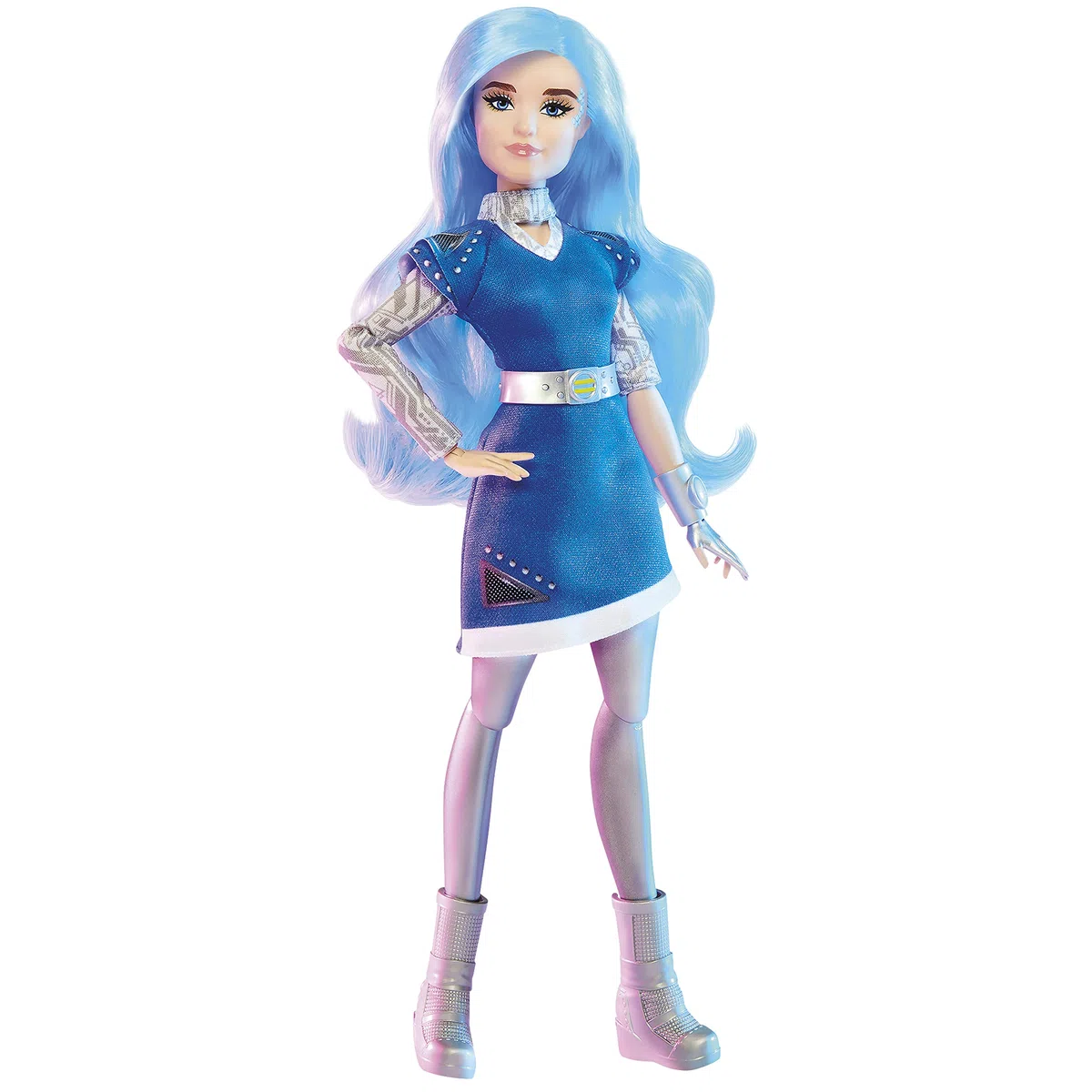 Disney Princess Zombies 3 Addison Fashion Doll Poupée 30,5 cm avec Cheveux Longs Bleus, Robe, Chaussures et Accessoires Jouet pour Enfants à partir de 6 Ans